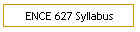 ENCE 627 Syllabus