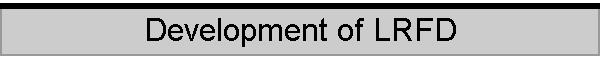 Development of LRFD